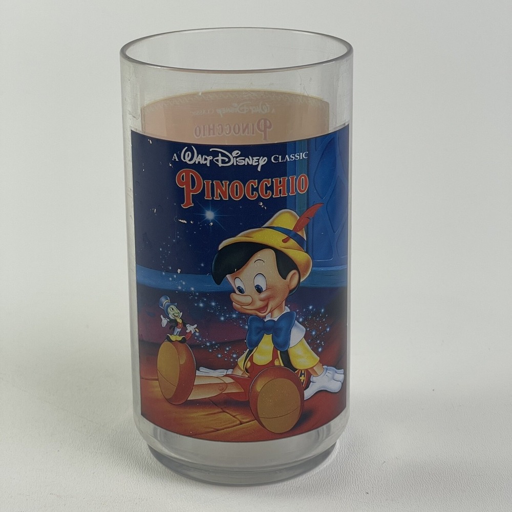Pinocchio 1994 Burger King Walt Disney Coca Cola‎ Plastic Cup Collector Series 6